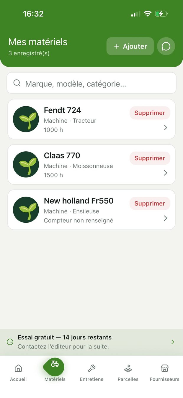 Matériels